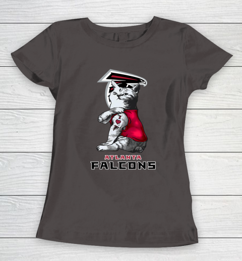 NFL Football My Cat Loves Atlanta Falcons Women's T-Shirt 7
