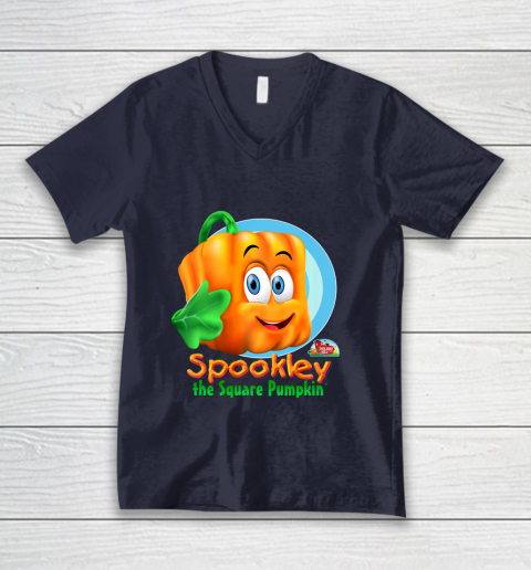 Spookley the Square Pumpkin Character V-Neck T-Shirt 3