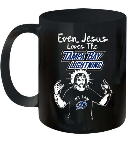 Tampa Bay Lightning NHL Hockey Even Jesus Loves The Lightning Shirt Ceramic Mug 11oz