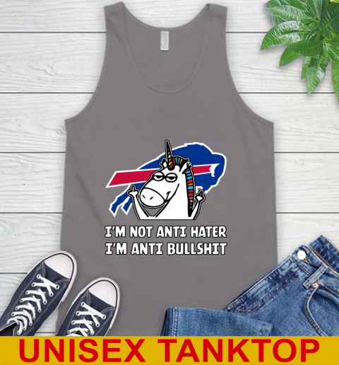 Buffalo Bills NFL Football Unicorn I'm Not Anti Hater I'm Anti Bullshit Tank Top 7