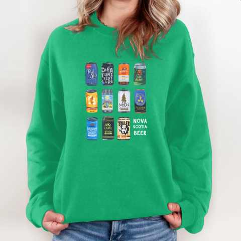 uthl nova scotia beer sweatshirt 35 front irish green