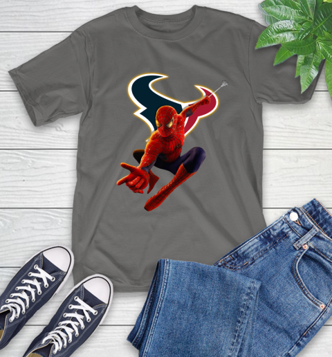 NFL Spider Man Avengers Endgame Football Houston Texans T-Shirt 9