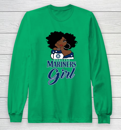 Seattle Marinerss Girl MLB Long Sleeve T-Shirt 7