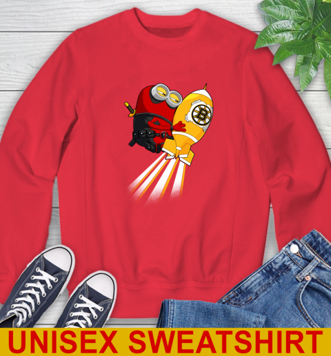 NHL Hockey Boston Bruins Deadpool Minion Marvel Shirt Sweatshirt 12