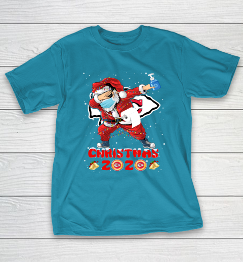 Kansas City Chiefs Funny Santa Claus Dabbing Christmas 2020 NFL T-Shirt 7