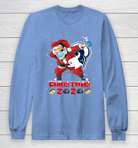 Los Angeles Rams Funny Santa Claus Dabbing Christmas 2020 NFL Long Sleeve T-Shirt 8