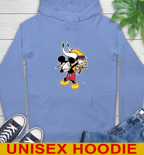 Minnesota Vikings NFL Football Dabbing Mickey Disney Sports Hoodie 11