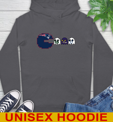 New England Patriots NFL Football Pac Man Champion Hoodie 7