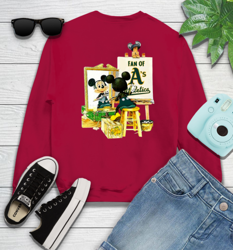 MLB Baseball Oakland Athletics Mickey Drawing Shirt 32