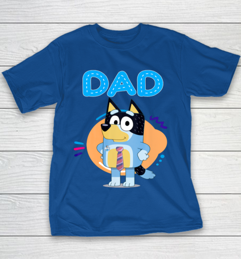 Bluey Dad Lover Forever Father's Day Youth T-Shirt 8
