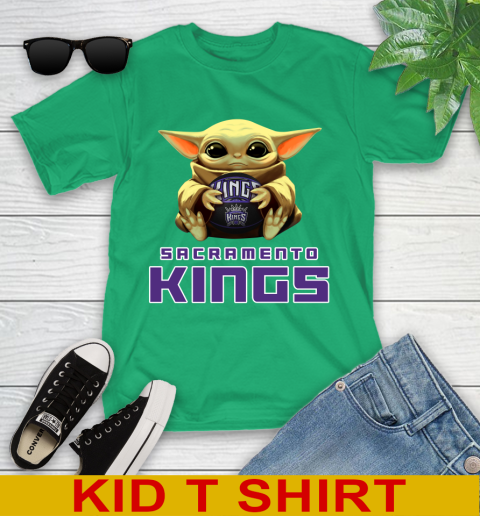 NBA Basketball Sacramento Kings Star Wars Baby Yoda Shirt 106
