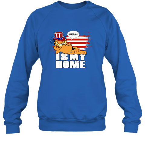 America Is My Home Garfield Independence Day 4th Of July Sweatshirt