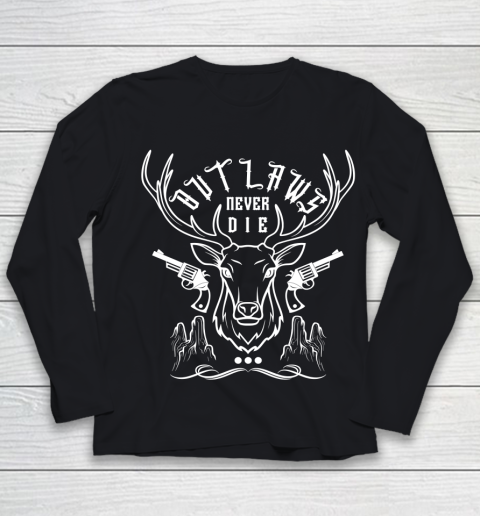 Outlaws Never Die Youth Long Sleeve