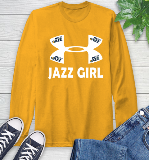 NBA Utah Jazz Girl Under Armour Basketball Sports Long Sleeve T-Shirt 2