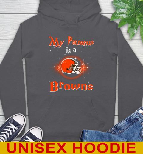 NFL Football Harry Potter My Patronus Is A Cleveland Browns Hoodie 7