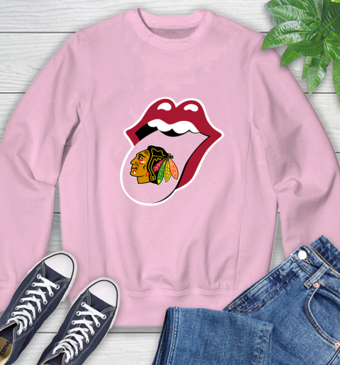 Chicago Blackhawks NHL Hockey Lips I Root For My Team Adoring Fan 33
