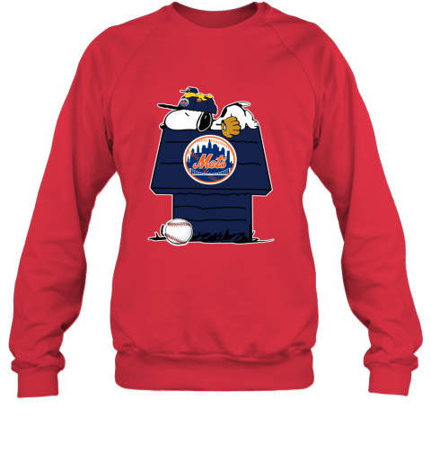 MLB New York Mets Snoopy Woodstock The Peanuts Movie Baseball T Shirt NsVKHGw7ZCY sweatshirt 35 95 151514 front red