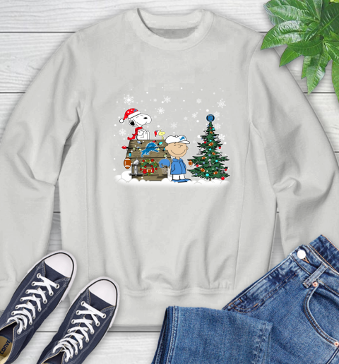NFL Detroit Lions Snoopy Charlie Brown Christmas Football Super Bowl Sports Sweatshirt 5