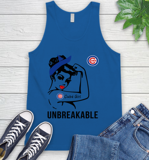 MLB Chicago Cubs Girl Unbreakable Baseball Sports Tank Top 3
