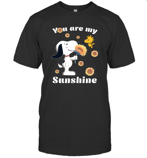 Snoopy And Woodstock You Are My Sunshine Sunflower T shirt