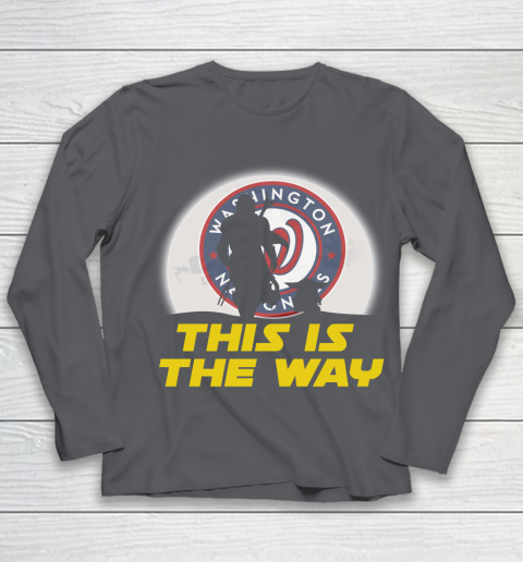 Washington Nationals MLB Baseball Star Wars Yoda And Mandalorian This Is The Way Youth Long Sleeve 6