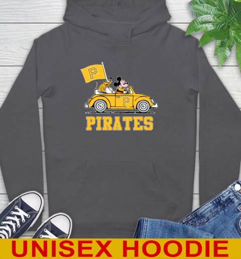 MLB Baseball Pittsburgh Pirates Pluto Mickey Driving Disney Shirt Hoodie 7