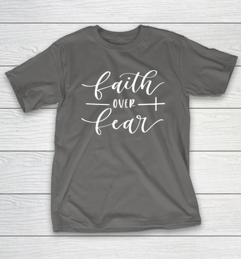 Faith Over Fear Cross T-Shirt 8