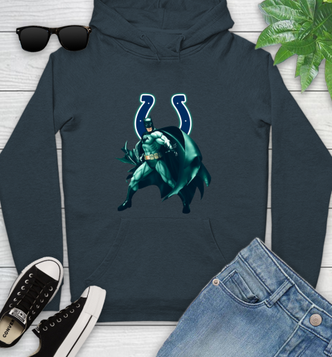 NFL Batman Football Sports Indianapolis Colts Youth Hoodie 8