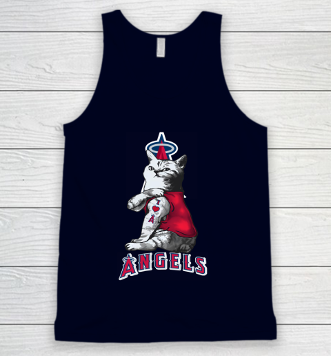MLB Baseball My Cat Loves Los Angeles Angels Tank Top 2