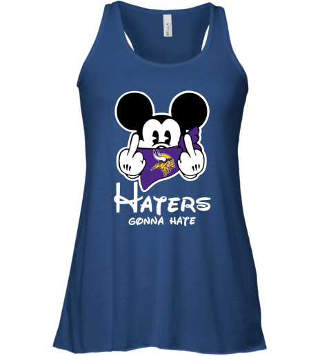 NFL Minnesota Vikings Haters Gonna Hate Mickey Mouse Disney Football T Shirt tqpMlnKqJUo flowy tank 32 95 151514 front true royal