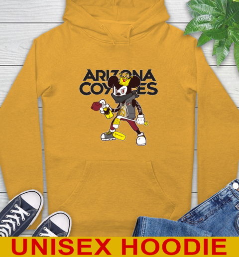 Arizona Coyotes NHL Hockey Mickey Peace Sign Sports Hoodie 3
