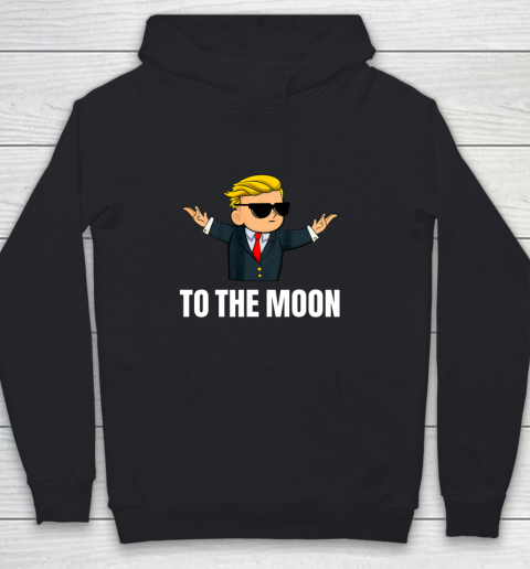 Wall Street Bets Mascot Meme Stonks Tendies To The Moon Youth Hoodie