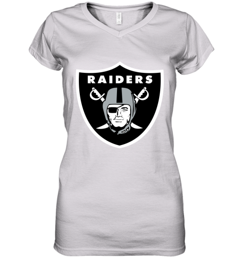 Oakland Raiders NFL Line by Fanatics Branded Black Victory Women's V-Neck T-Shirt