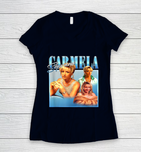Carmela Soprano Women's V-Neck T-Shirt 2