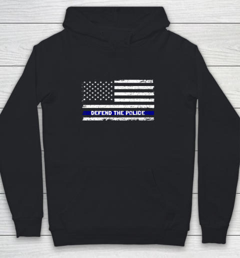 Defend The Blue Shirt  Defend The Police American Flag Thin Blue Line 2020 Youth Hoodie