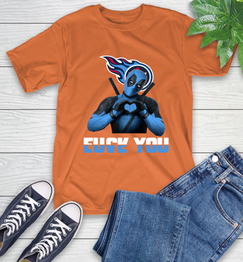NHL Tennessee Titans Deadpool Love You Fuck You Football Sports T-Shirt 4