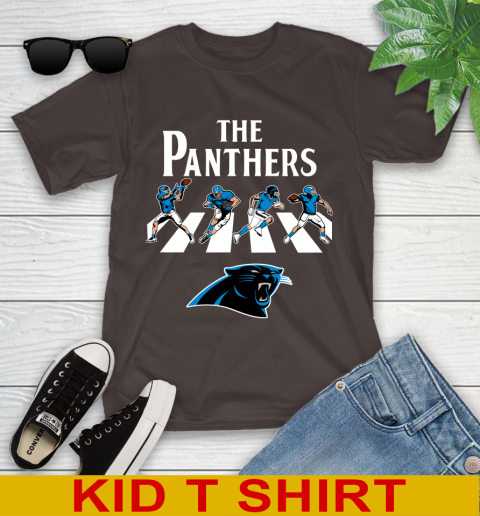 NFL Football Carolina Panthers The Beatles Rock Band Shirt Youth T-Shirt 6