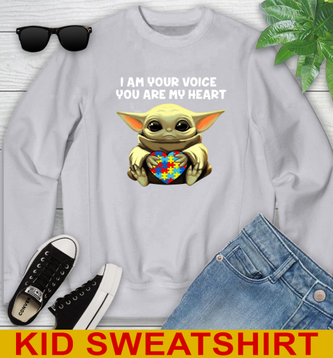 I Am Your Voice You Are My Heart Baby Yoda Autism Awareness Shirt 111