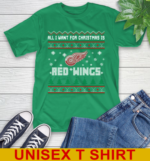 Detroit Red Wings NHL Hockey All I Want For Christmas Is My Team Sports 7