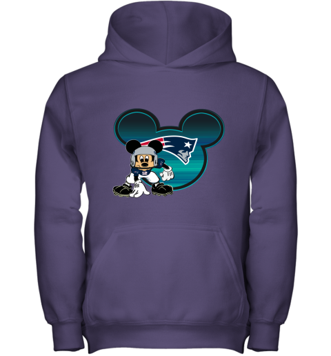 NFL New England Patriots Mickey Mouse Disney Football T Shirt yWUAQK6V0x7 youth hoodie 43 95 151514 front purple