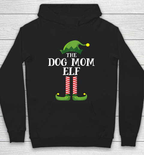 Dog Mom Elf Matching Family Group Christmas Party Pajama Hoodie