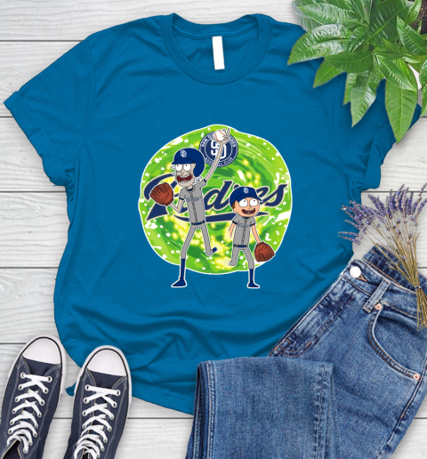 MLB San Diego Padres Rick And Morty Baseball Sports Women's T-Shirt 7