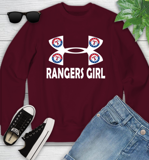 MLB Texas Rangers Under Armour Baseball Sports Youth Sweatshirt 4