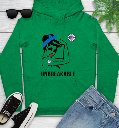NBA Los Angeles Clippers Girl Unbreakable Basketball Sports Youth Hoodie 5