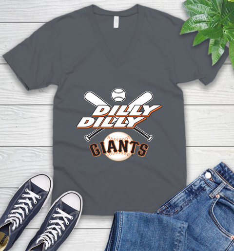 MLB San Francisco Giants Dilly Dilly Baseball Sports V-Neck T-Shirt 5