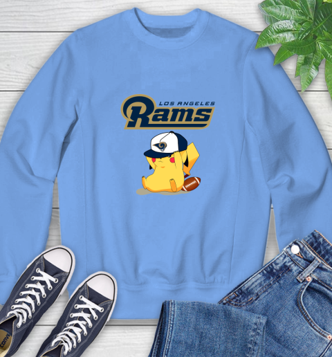 NFL Pikachu Football Sports Los Angeles Rams Sweatshirt 11