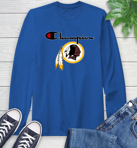 NFL Football Washington Redskins Champion Shirt Long Sleeve T-Shirt 7