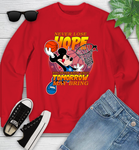 Philadelphia 76ers NBA Basketball Mickey Disney Never Lose Hope Youth Sweatshirt 9 Philadelphia 76ers NBA Basketball Mickey Disney Never Lose Hope Youth Sweatshirt - Image 9