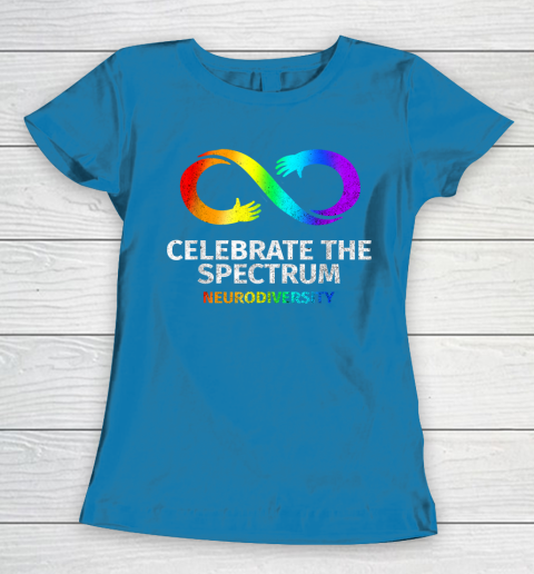 Neurodiversity Celebrate Spectrum Infinity Autism Awareness Women's T-Shirt 6