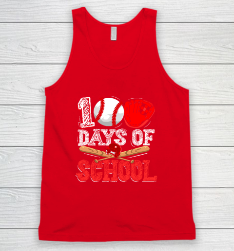 100 Days Of School Baseball 100th Day Tank Top 4